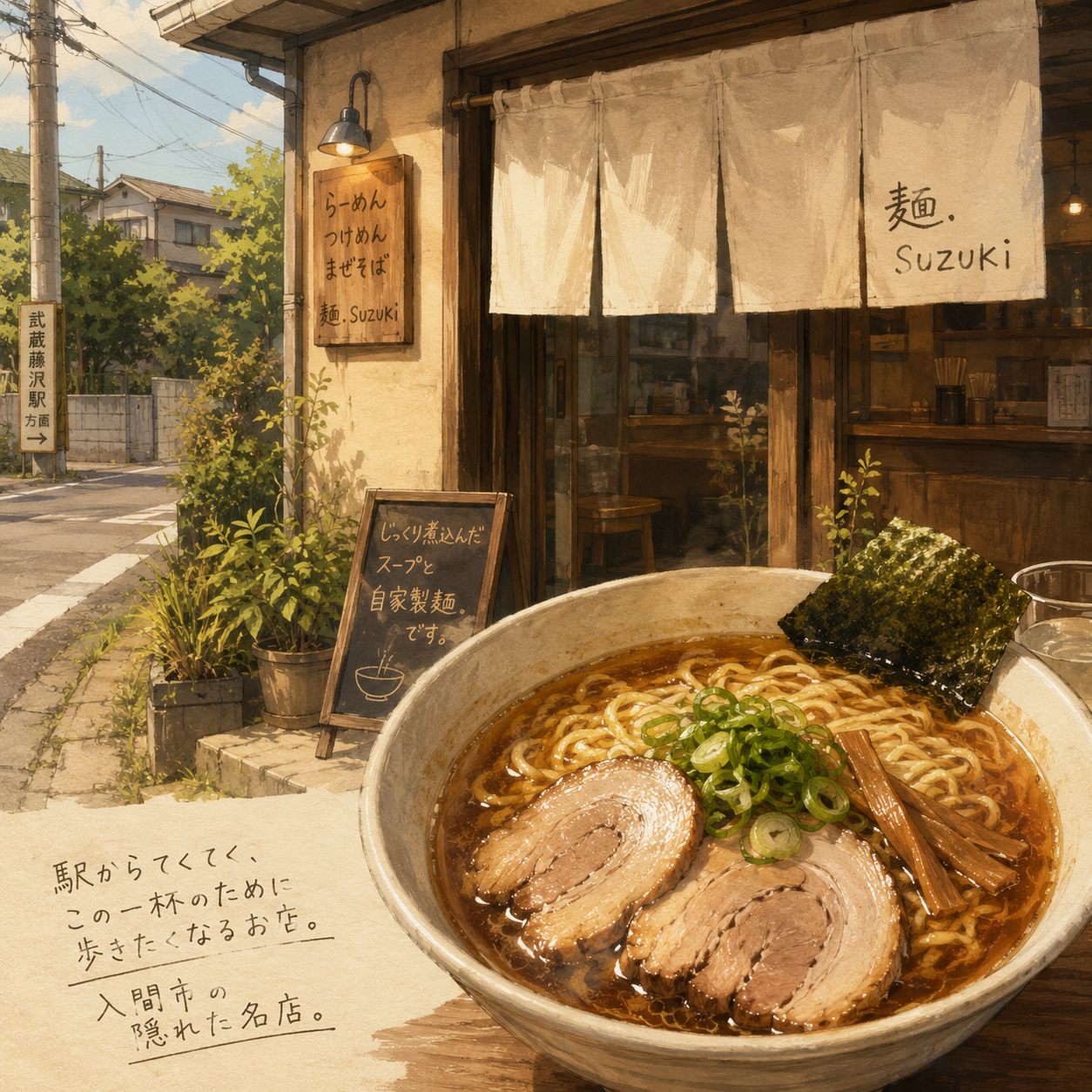 “麺が主役”の一杯が武蔵藤沢に帰ってきた。|麺.SUZUKi【入間市】|エキリプ - 武蔵藤沢駅の写真