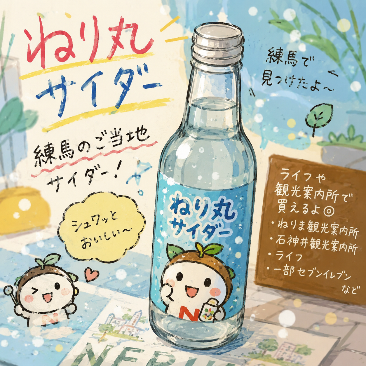 ねり丸サイダーは、練馬を“シュワッと持ち帰れる”ご当地ドリンクだった|エキリプ - 練馬駅の写真
