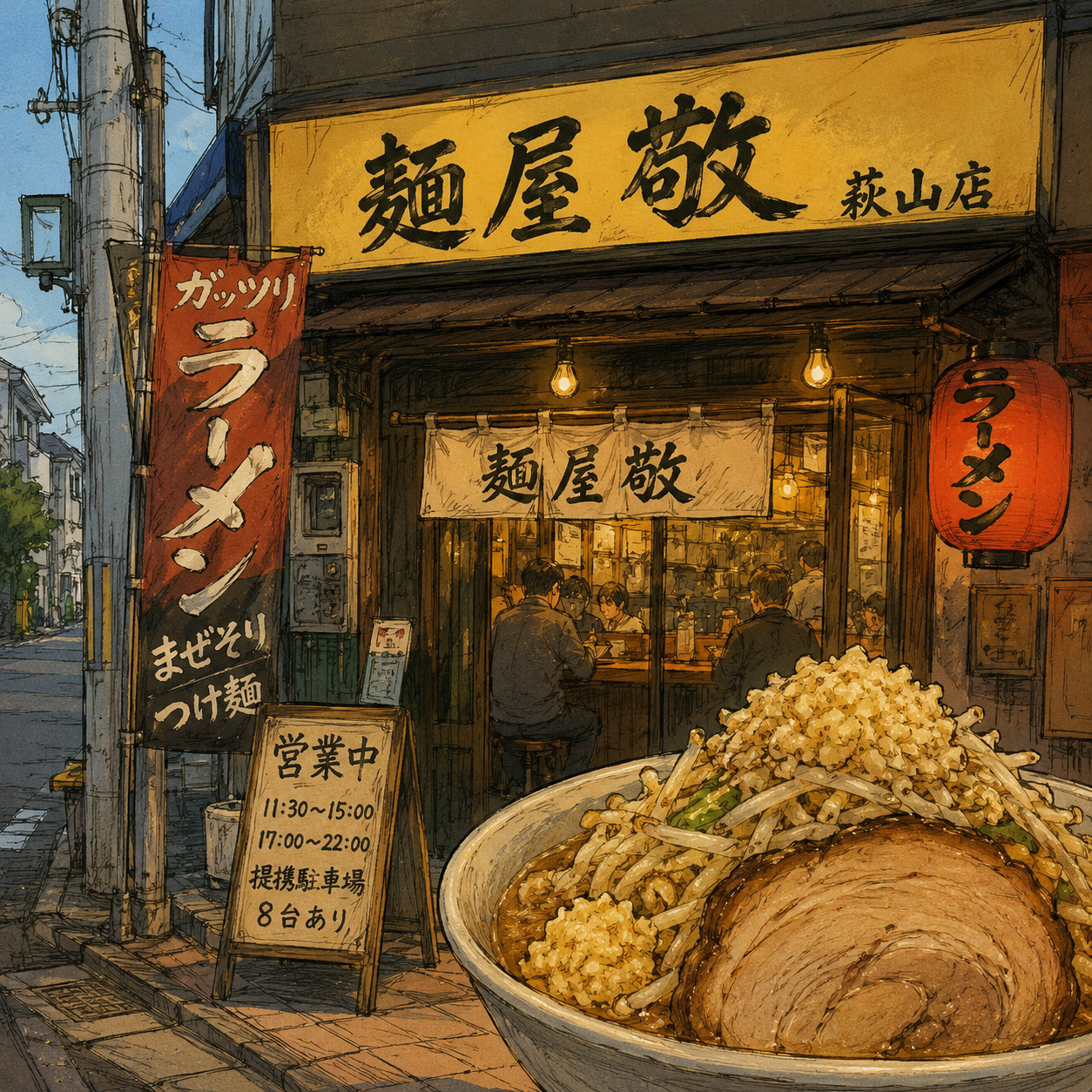 二郎系ボリュームつけ麺!麺屋 敬 萩山店について調べてみた|萩山|エキリプ - 萩山駅の写真