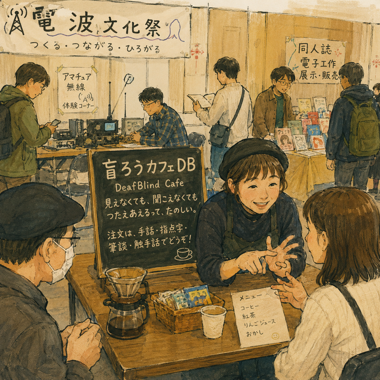 盲ろうカフェDB、入間市産業文化センターの「電波文化祭」で開催|入間市|エキリプ - 入間市駅の写真
