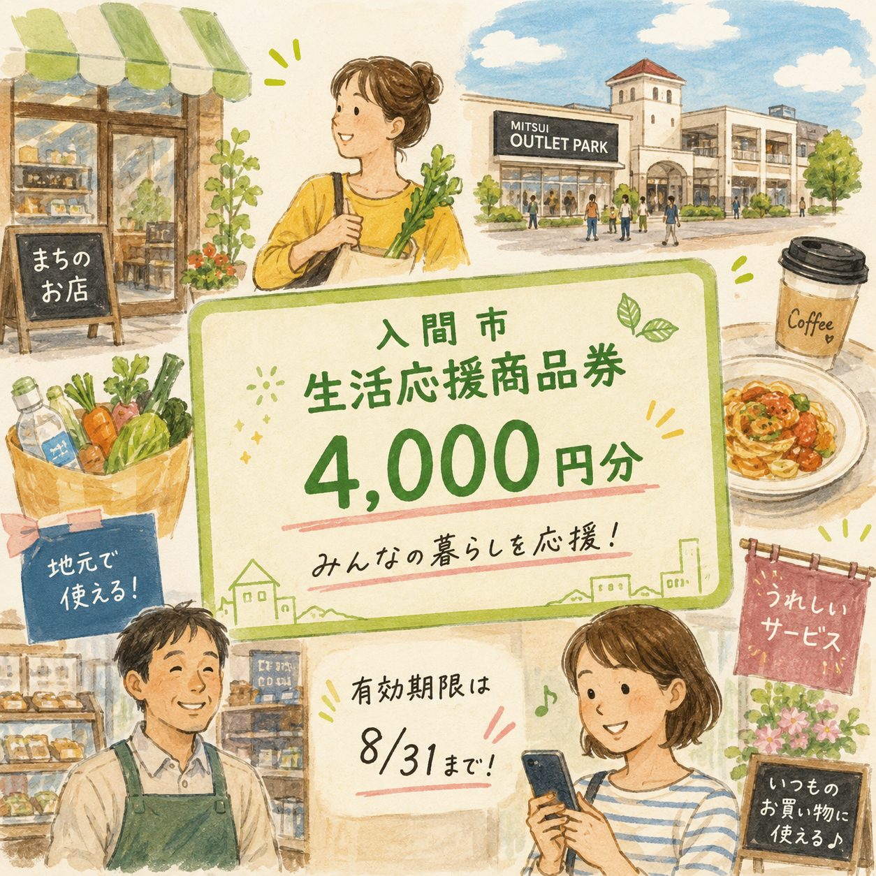 発行総額はなんと約5億7千万円!入間市生活応援商品券について調べてみた|エキリプ - 入間市駅の写真