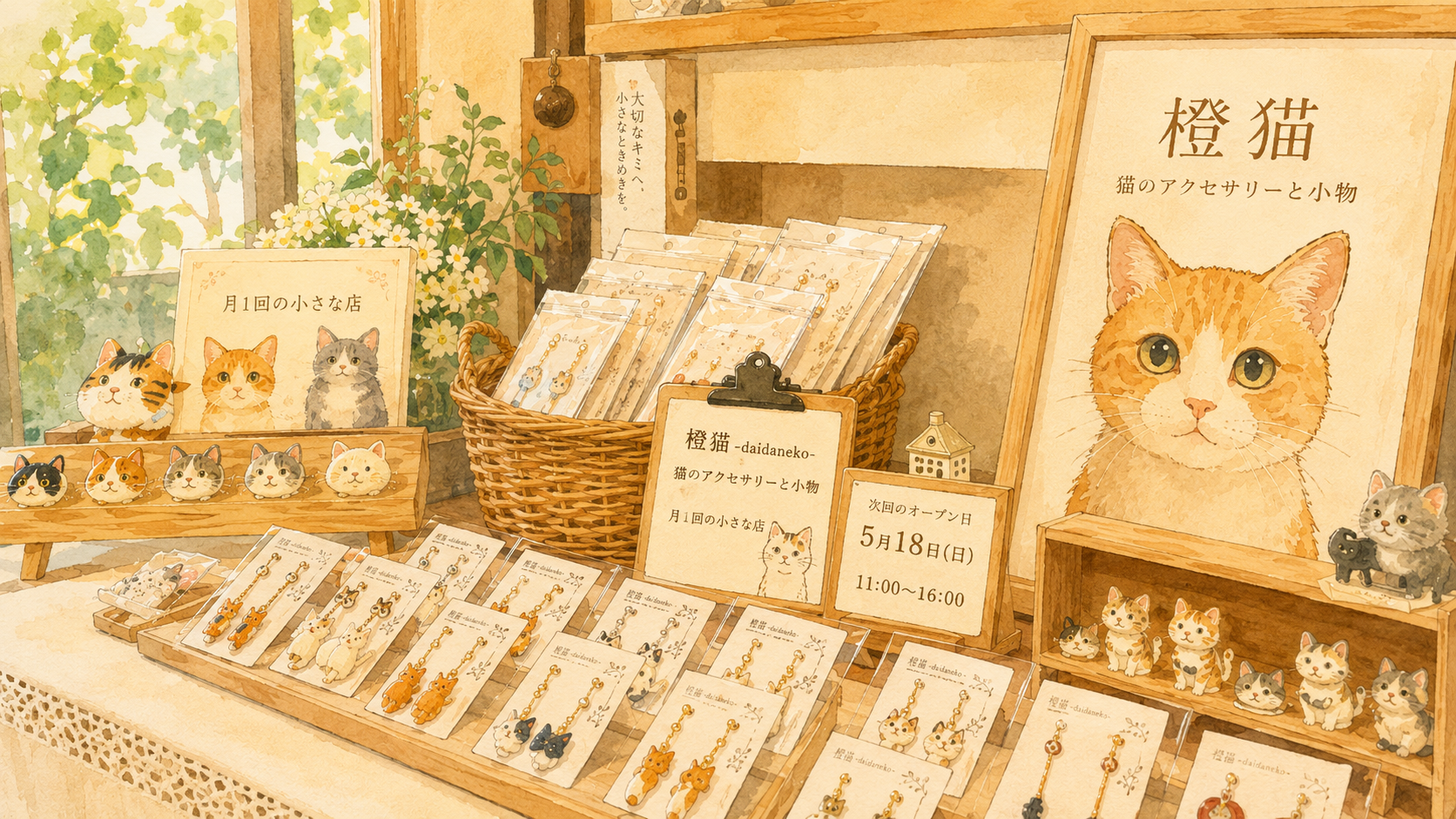 入曽「橙猫」は月1回だけ開く猫アクセサリーの隠れ家|人気アイテム・価格まとめ - 入曽駅の写真