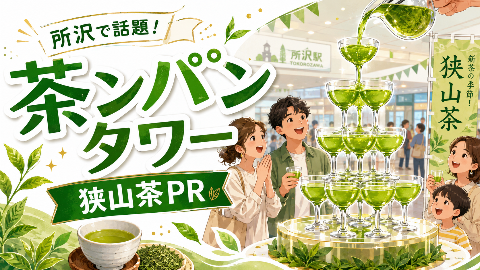【所沢】茶ンパンタワーで狭山茶PR！第30回ところざわ新茶まつりの見どころ｜エキリプ - 所沢駅の写真