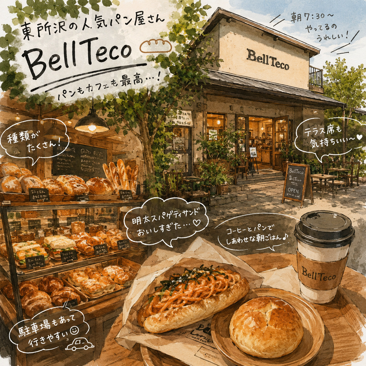 所沢のパン百名店BellTeco(ベルテコ)について調べてみた|ekirip - 所沢駅の写真