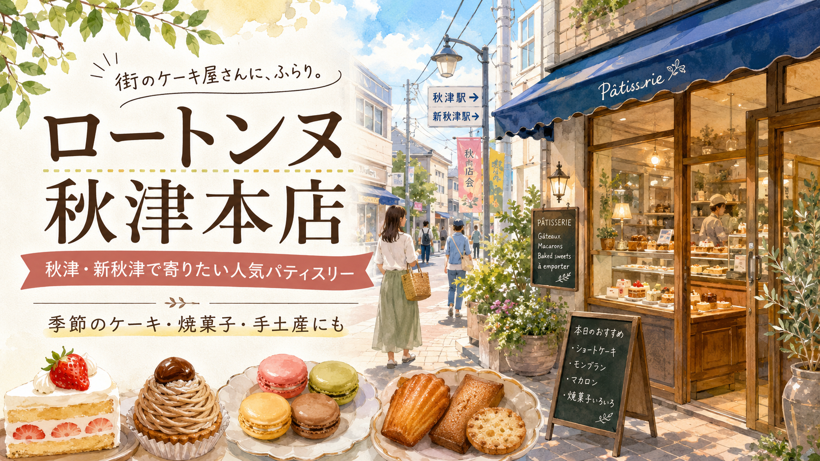 秋津で人気のケーキ店「ロートンヌ秋津本店」｜新秋津駅近くで買える季節限定スイーツと手土産ガイド - 秋津駅の写真