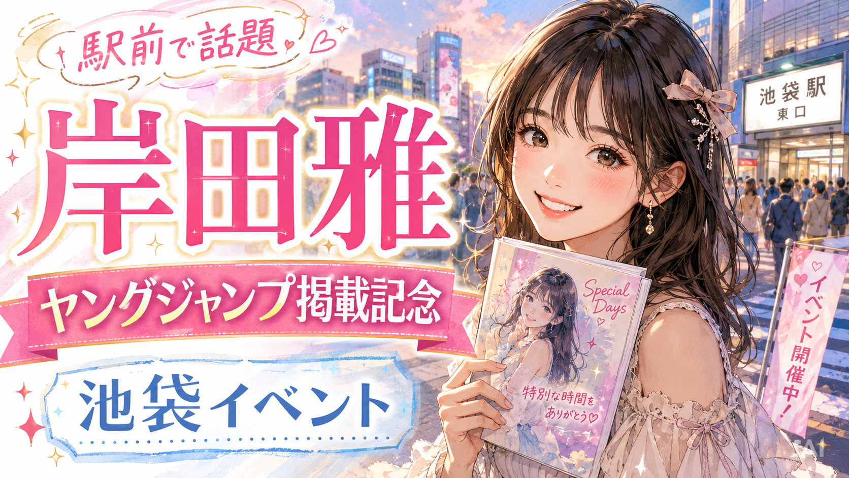 岸田雅ヤングジャンプ掲載記念イベントが池袋で開催!会場・アクセス・SNS反応まとめ - 池袋駅の写真