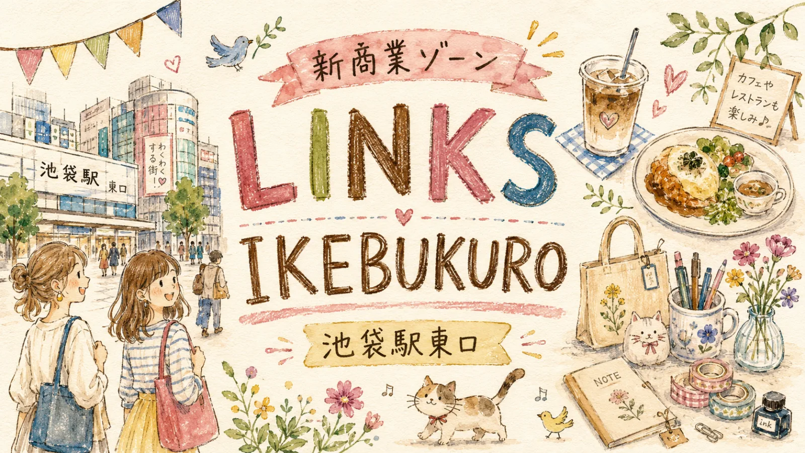 池袋駅東口に「LINKS IKEBUKURO」誕生｜ヨドバシ池袋の新商業ゾーン・レストラン街・ロフト情報まとめ - 池袋駅の写真