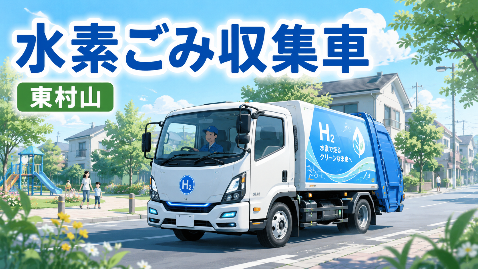 東村山に水素ごみ収集車が登場へ｜いつものごみ出しが未来に変わる1台とは｜エキリプ - 所沢駅の写真