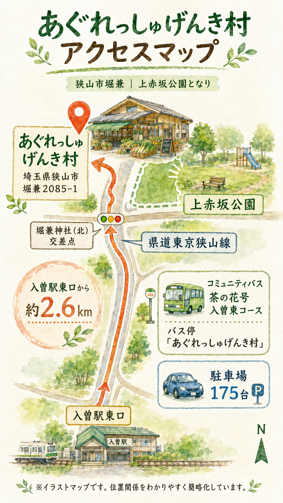 狭山市堀兼「あぐれっしゅげんき村」完全ガイド|直売所の新鮮野菜・うどん・狭山茶を楽しむ地元買い物スポット|エキリプ - 入曽駅の写真