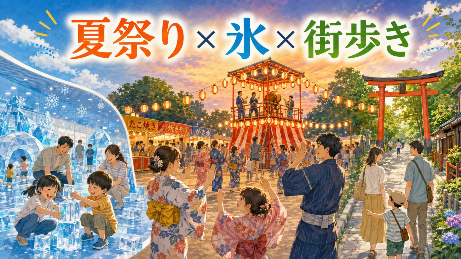 夏なのに氷で遊べる！東伏見夏祭り2026｜7月25日・26日の日程・屋台・盆踊り＆街歩きスポット - 東伏見駅の写真
