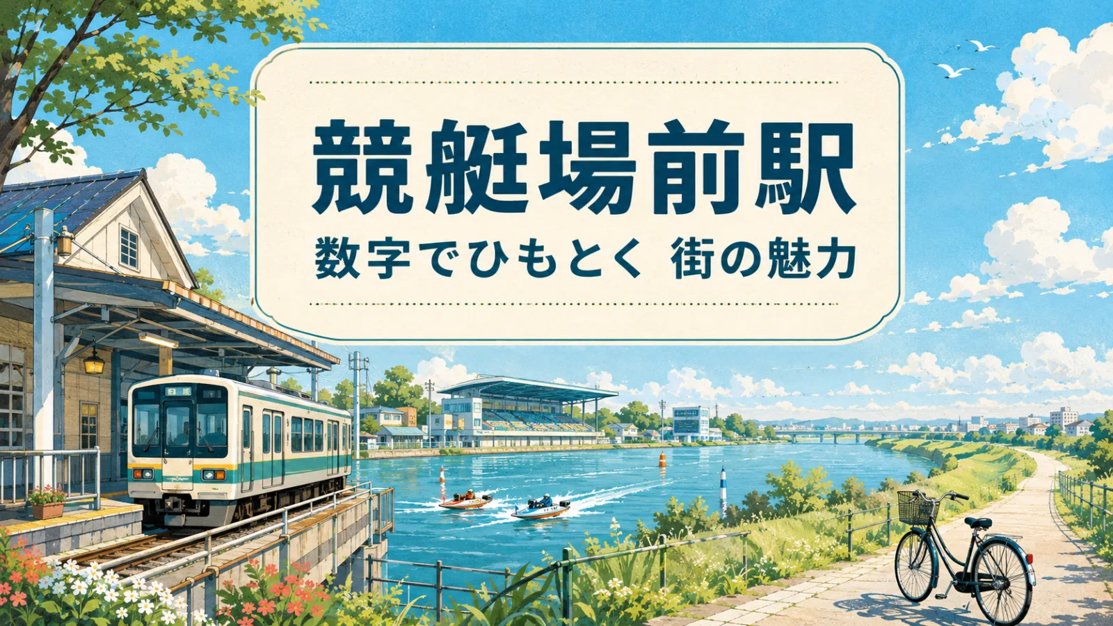 競艇場前駅はどんな街?人口・乗降客数など数字でひもとく魅力とボートレースファンの声 - 競艇場前駅の写真
