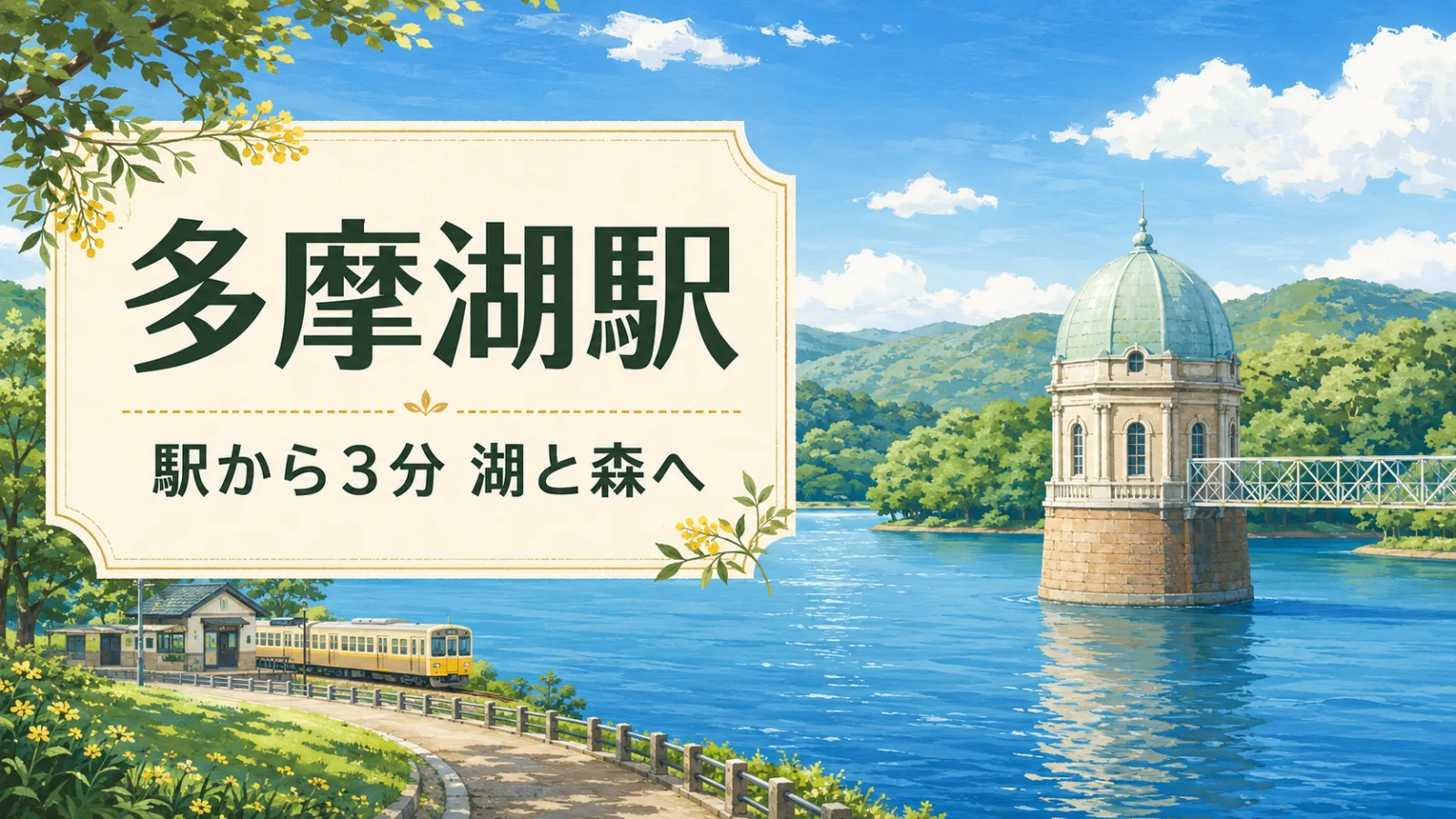 多摩湖駅で降りたらどう過ごす?多摩湖・取水塔・狭山公園を巡る半日お散歩ガイド - 多摩湖駅の写真