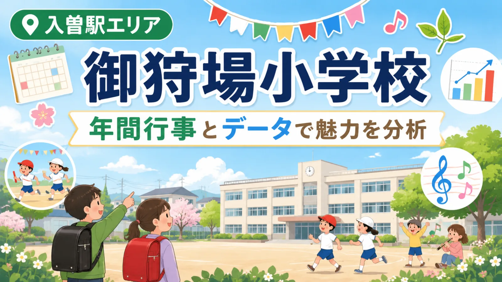 狭山市立御狩場小学校2026｜年間行事とデータで見る学校の魅力 - 入曽駅の写真
