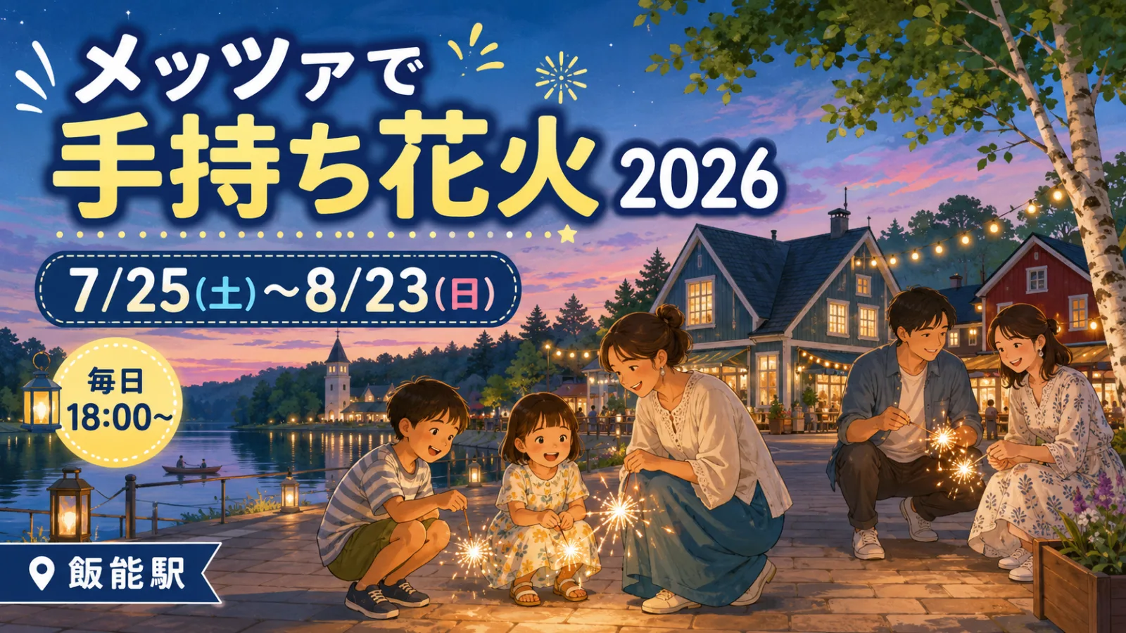 森を愛し、夏に愛された北欧の湖畔！メッツァで手持ち花火2026｜時間・料金・持込ルール - 飯能駅の写真