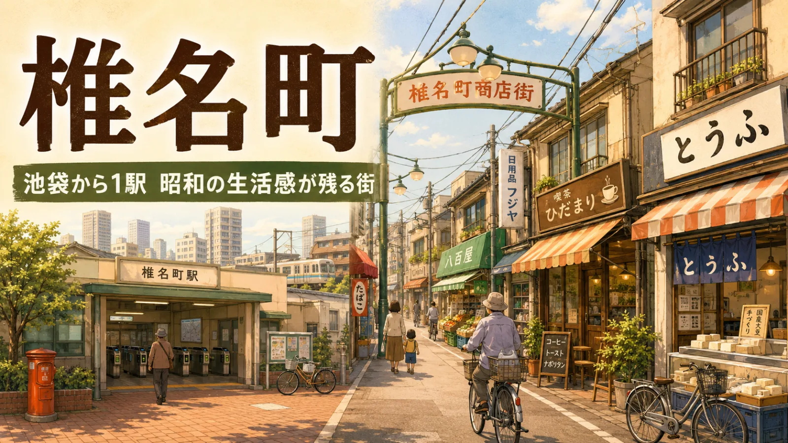池袋から1駅なのに昭和の街!椎名町に昔ながらの商店街が残る理由 - 椎名町駅の写真