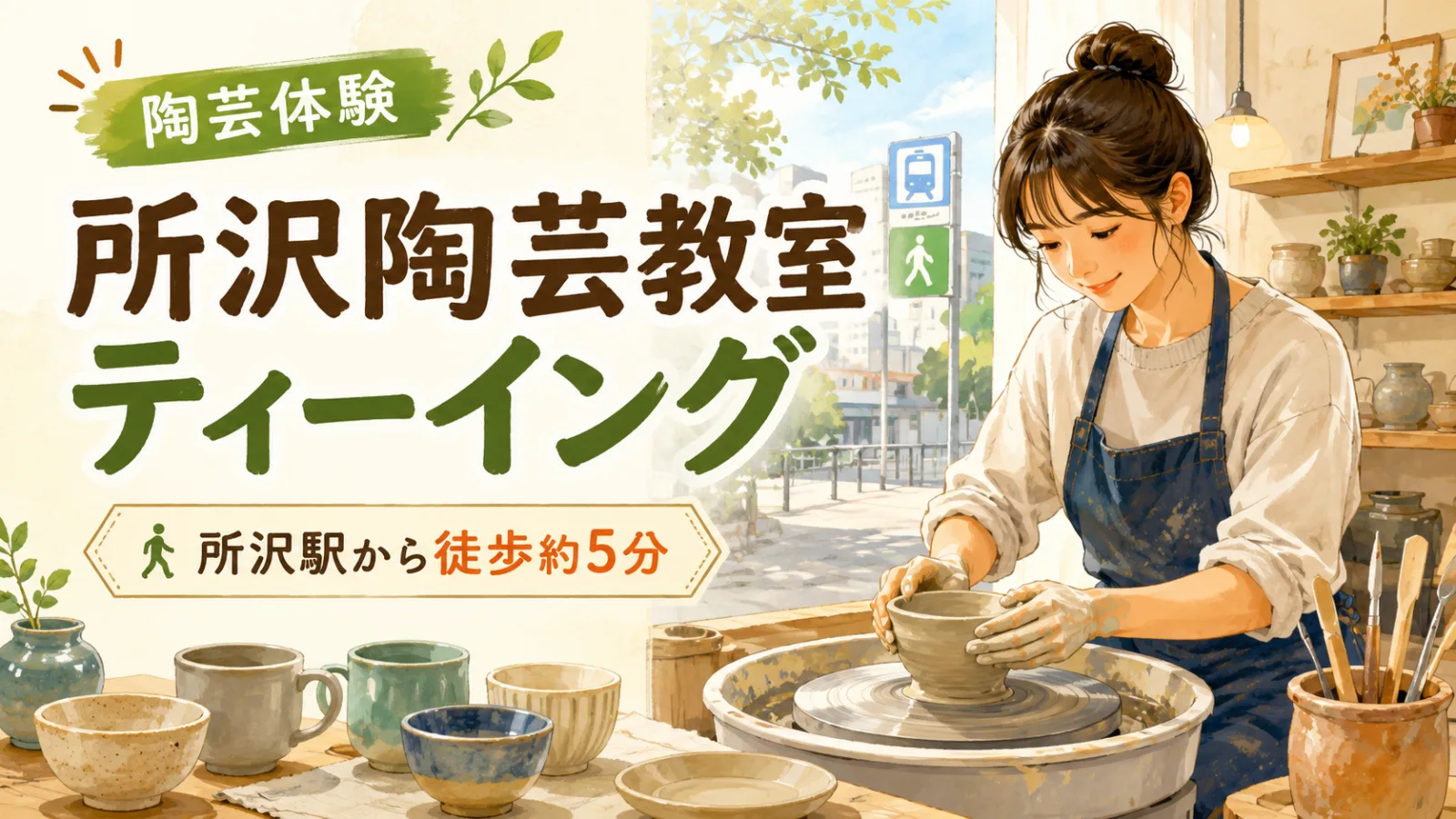 所沢陶芸教室ティーイング｜陶芸体験の予約・料金・所要時間・所沢駅からのアクセス - 所沢駅の写真