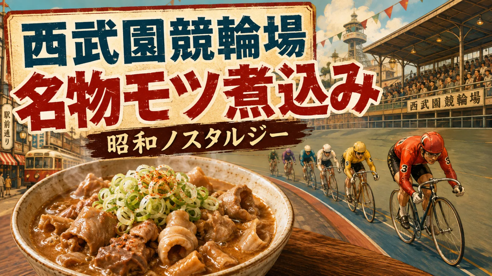 西武園競輪場の名物モツ煮込み!場内グルメ・アクセス・昭和レトロ散策 - 西武園駅の写真