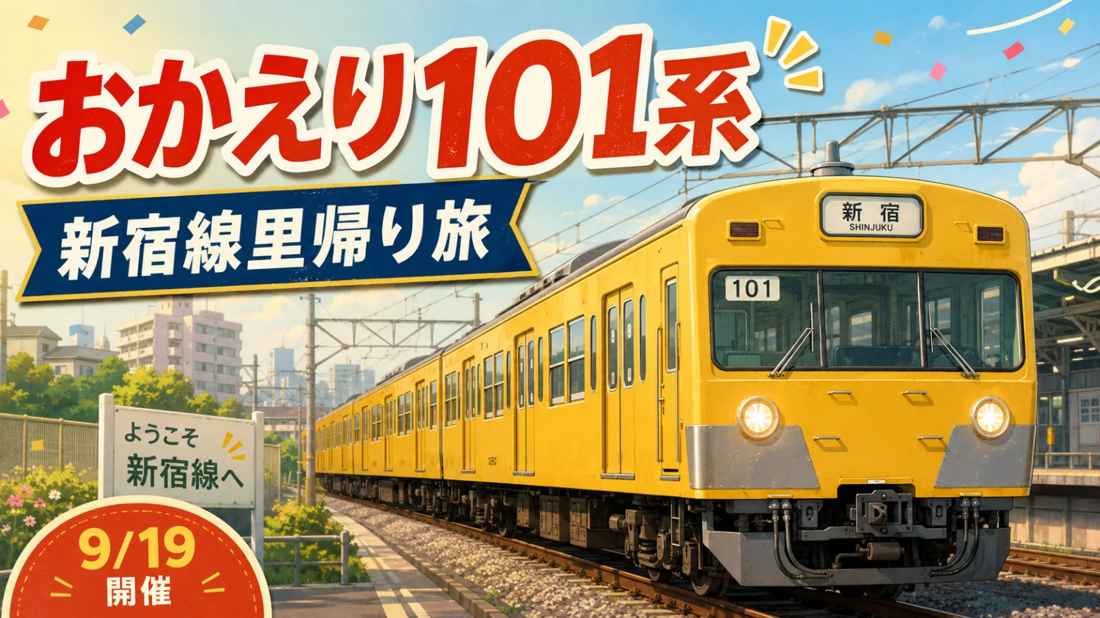 おかえり101系！新宿線へ“里帰り”