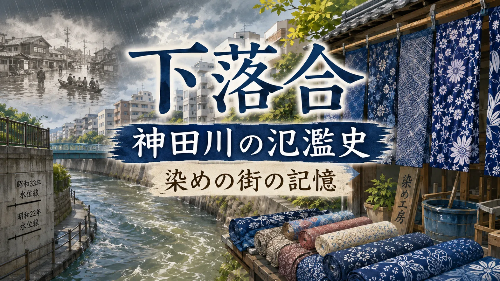 下落合・神田川はなぜ氾濫した？水害の歴史と江戸小紋「染めの街」の記憶 - 下落合駅の写真
