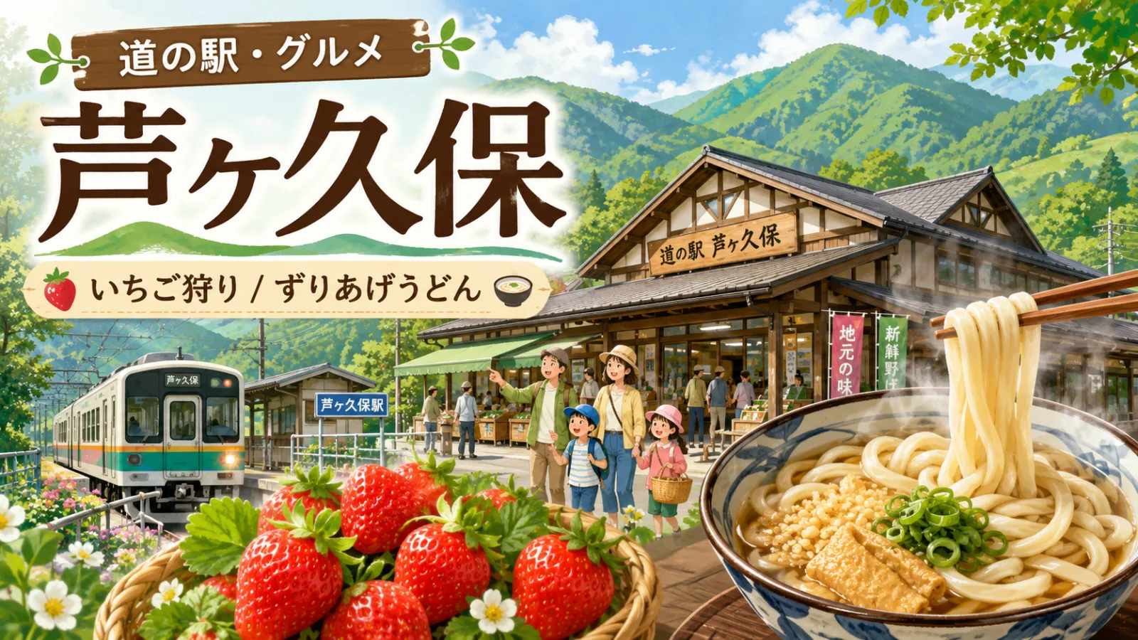 道の駅果樹公園あしがくぼ完全ガイド|ずりあげうどん・いちご狩り・営業時間 - 芦ヶ久保駅の写真