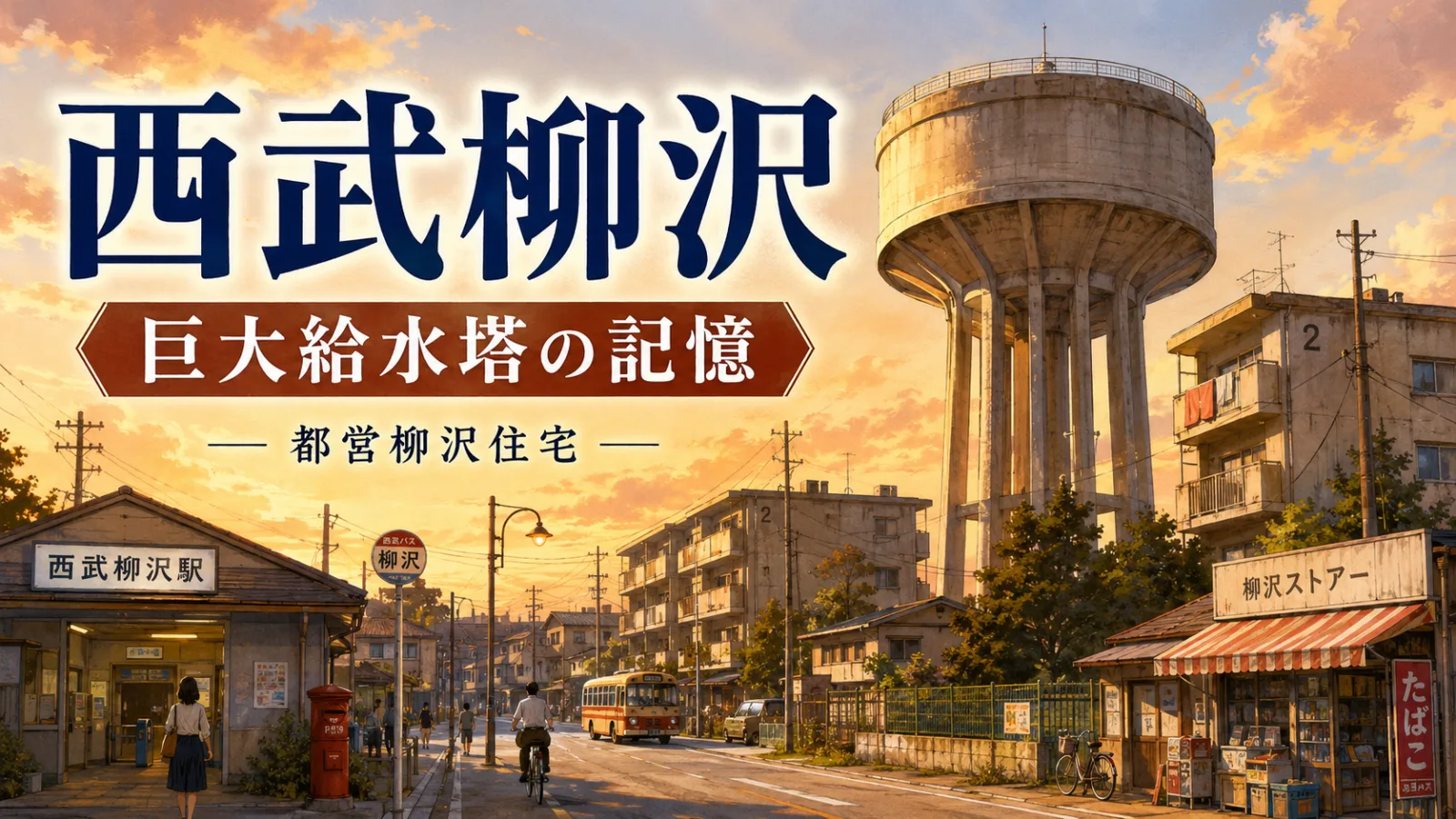 西武柳沢の巨大給水塔はどこへ?都営柳沢住宅に残った昭和レトロな記憶 - 西武柳沢駅の写真