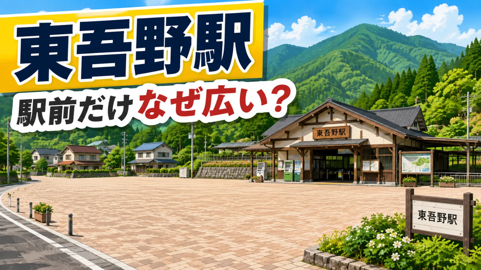 東吾野駅前はなぜこんなに広い？民家の少なさと釣り合わない「立派なロータリー」の謎 - 東吾野駅の写真