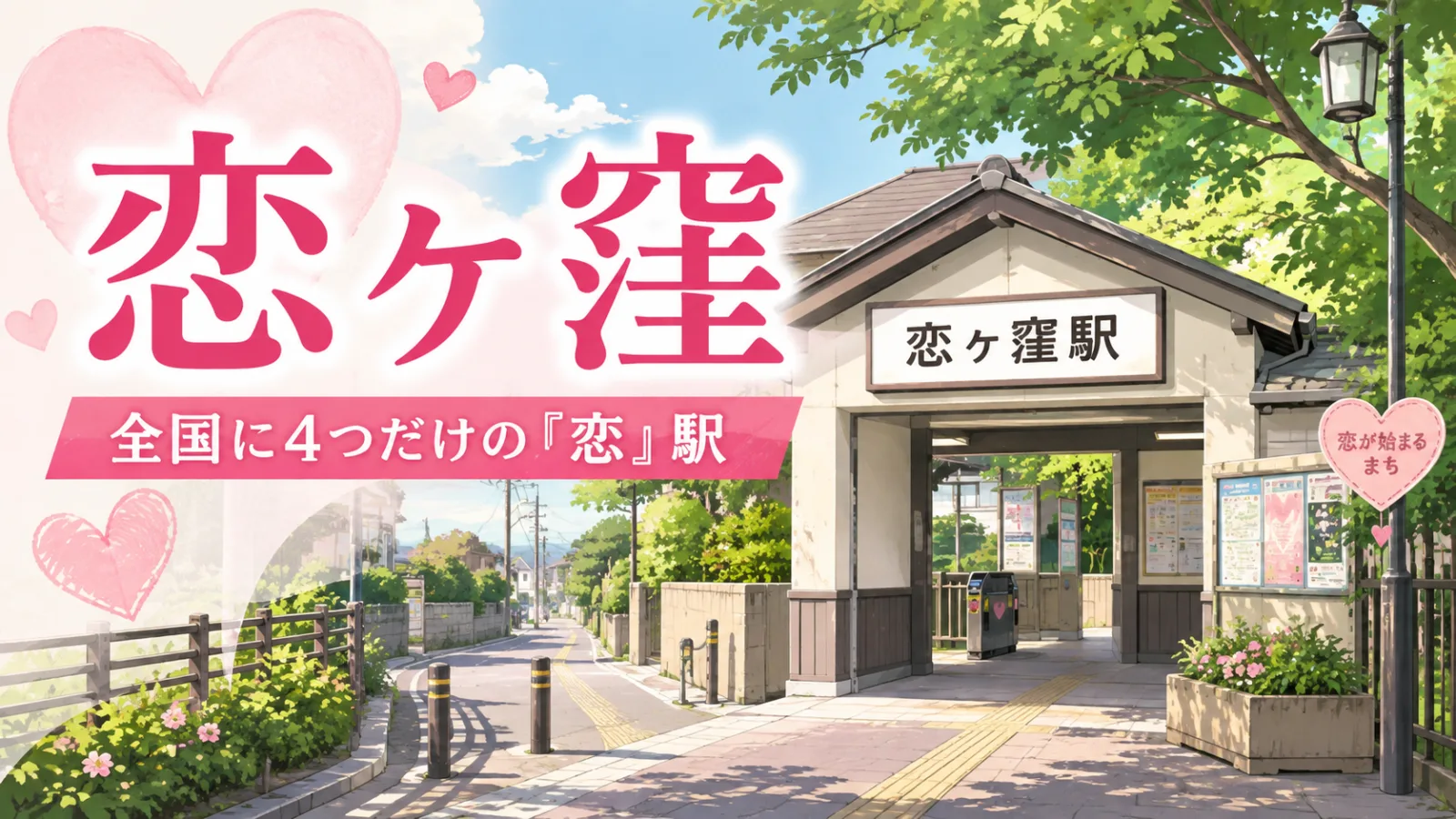 恋ヶ窪駅は全国に4つだけの「恋」の駅|恋駅きっぷと名前の由来 - 恋ヶ窪駅の写真
