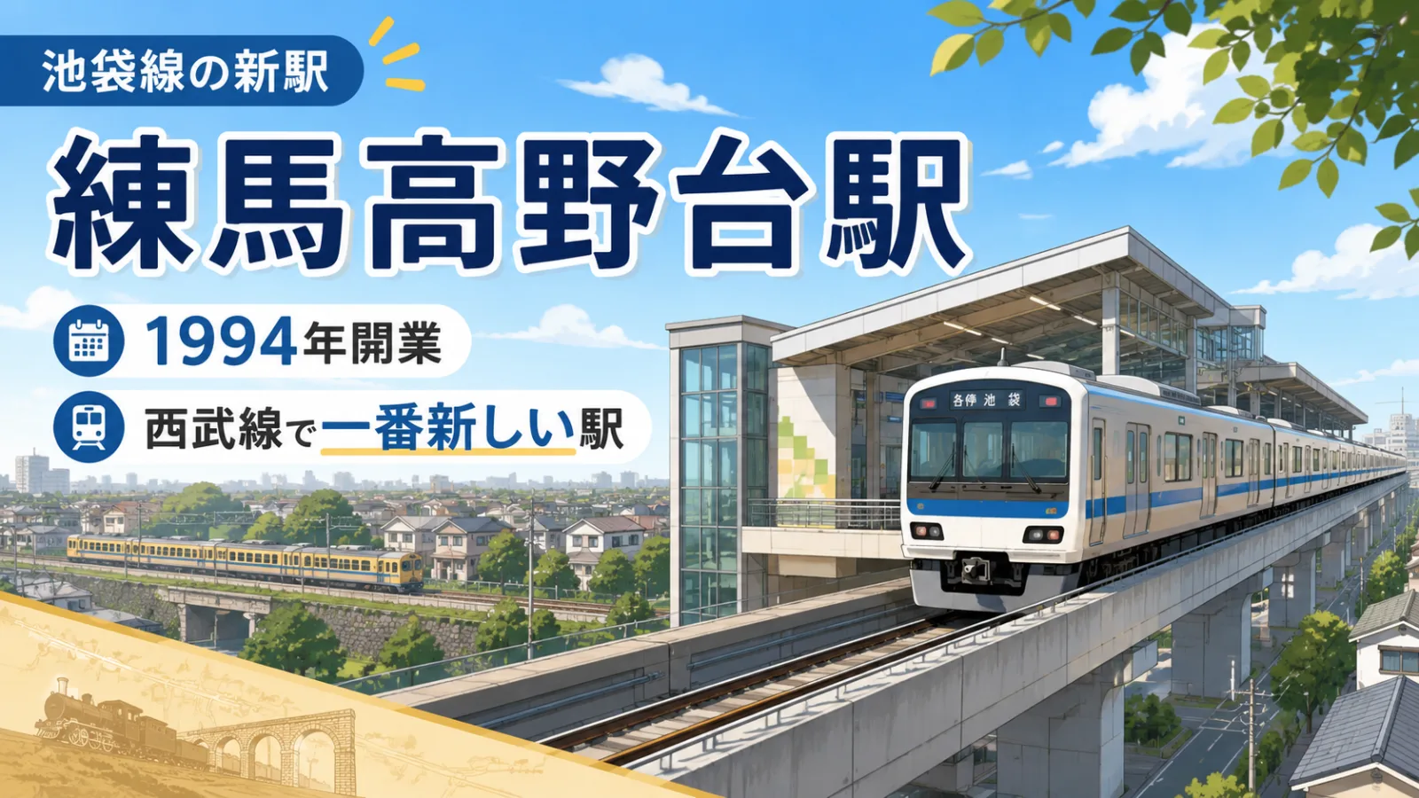 練馬高野台駅はなぜ1994年に開業?西武線で一番新しい駅の歴史を解説 - 練馬高野台駅の写真