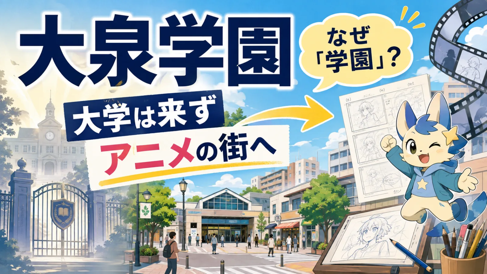 大泉学園はなぜ「学園」?大学誘致に失敗しアニメの街へ変貌した歴史 - 大泉学園駅の写真