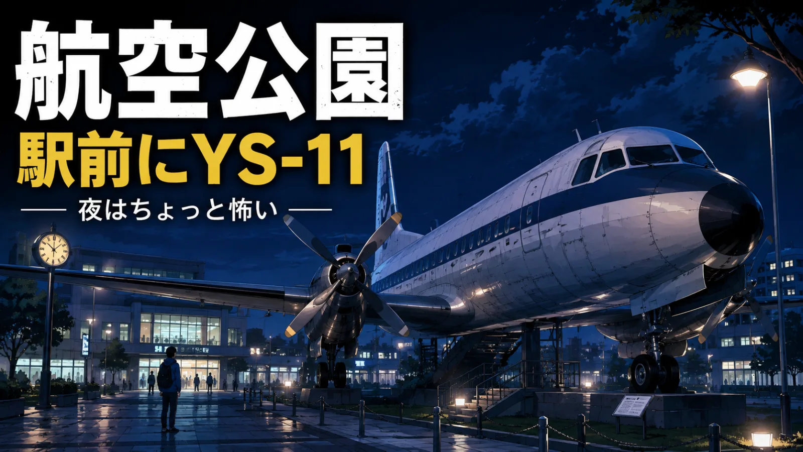 航空公園駅前になぜ本物のYS-11?国産旅客機が展示されている理由を解説 - 航空公園駅の写真