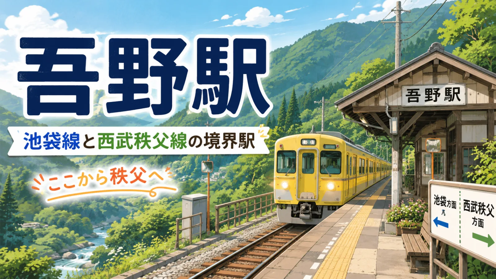 吾野駅はなぜ池袋線と西武秩父線の境界?ここから「秩父の鉄道」に変わる理由 - 吾野駅の写真