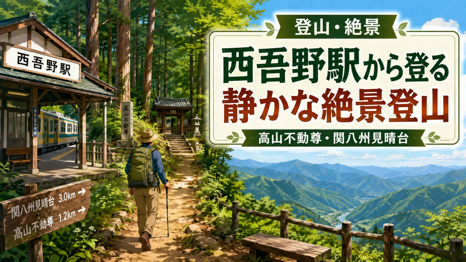 西吾野駅から関八州見晴台へ!高山不動尊を巡る静かな奥武蔵登山ルート - 西吾野駅の写真