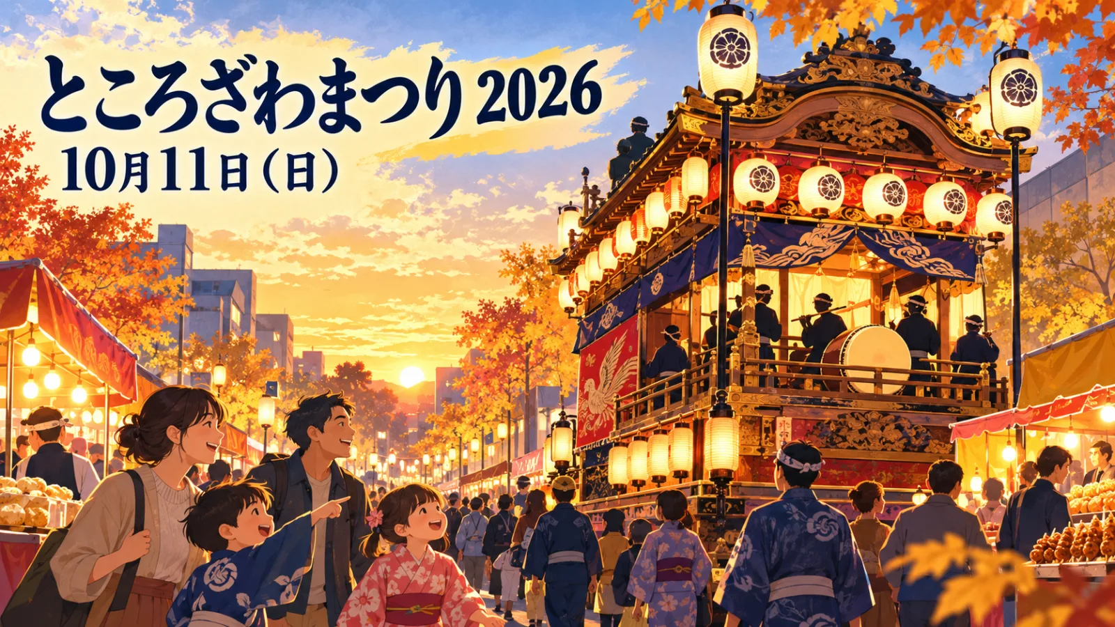 山車10基が所沢の街へ!ところざわまつり2026|10/11の屋台・交通規制・駅からの歩き方 - 所沢駅の写真