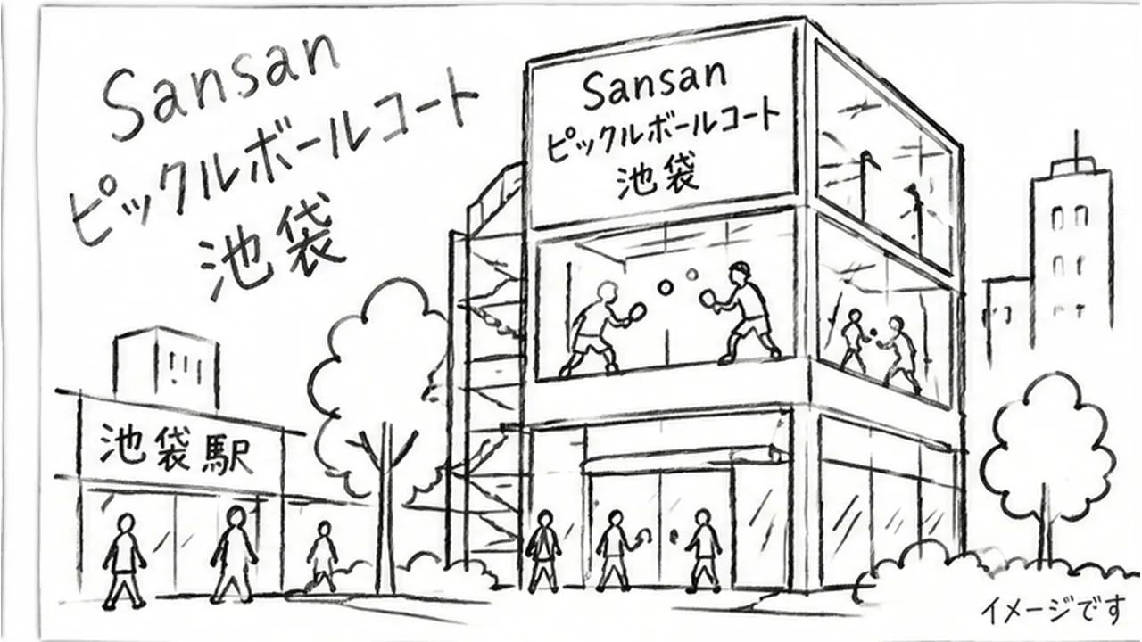 池袋のピックルボール施設がTBSで話題!Sansanコートの料金・予約方法と11月13日国際大会を解説 - 池袋駅の写真