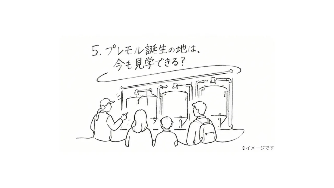 ビール工場の見学イメージ