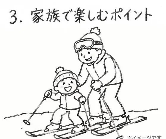 親子スキーレッスンのイメージ