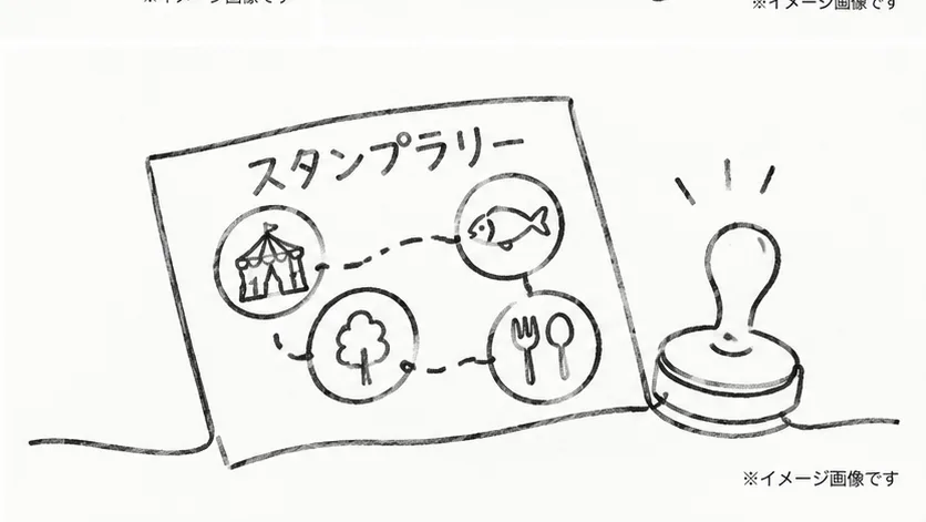 スタンプラリーのイメージ