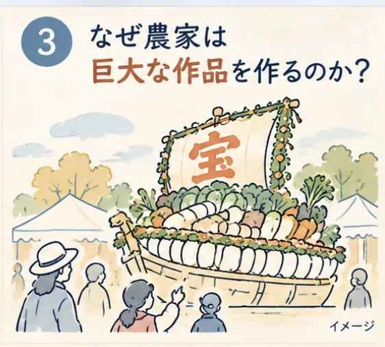 農業祭の「野菜の宝船」はなぜ船の形？意外な意味と最後に待つ「宝分け」の秘密 - 東久留米駅の写真