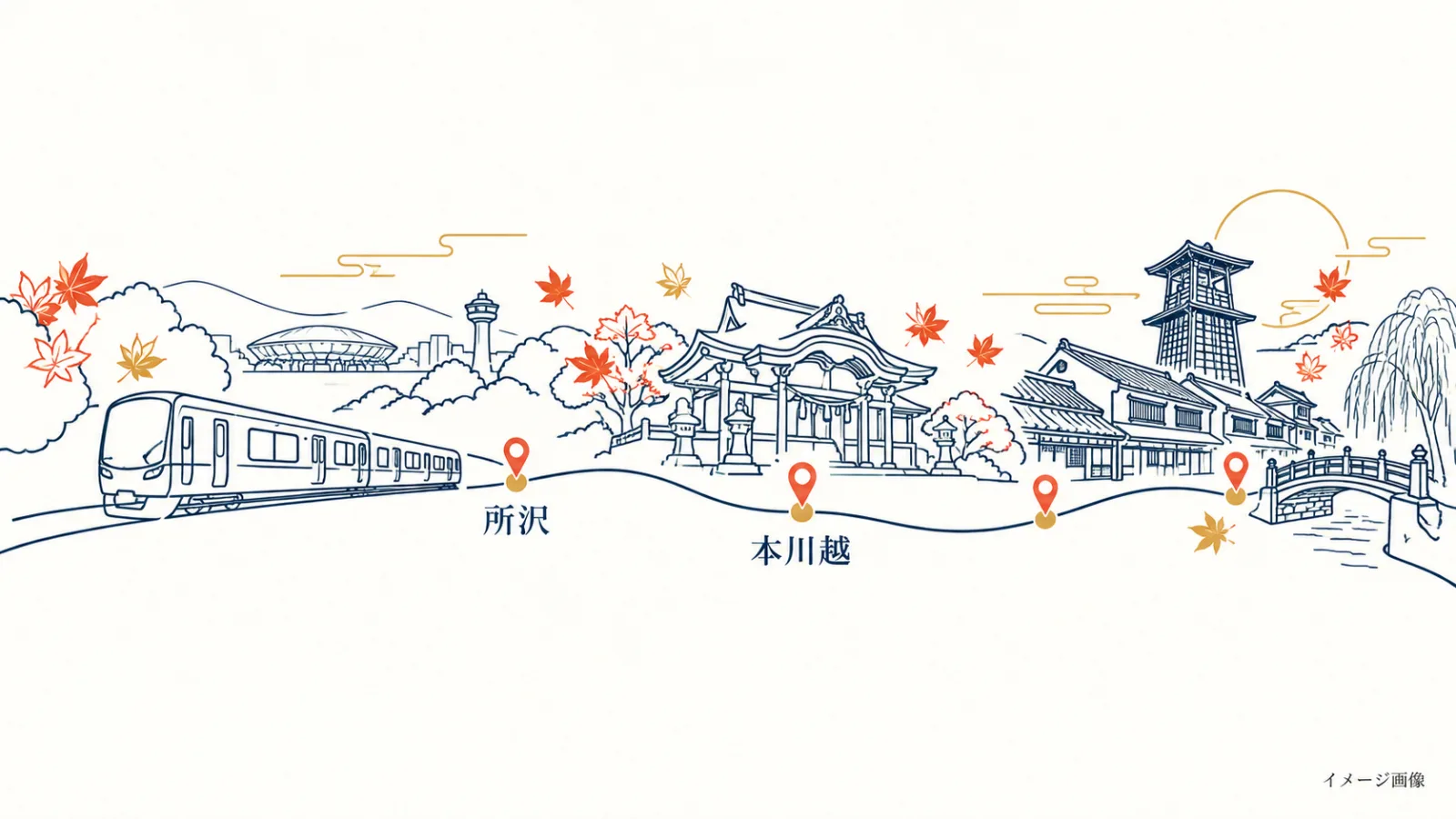 【2026】開運六社めぐり開催！所沢・川越など神社6社と鉄道10駅を巡る｜御朱印・参加方法・特典情報 - 所沢駅ほか1駅の写真
