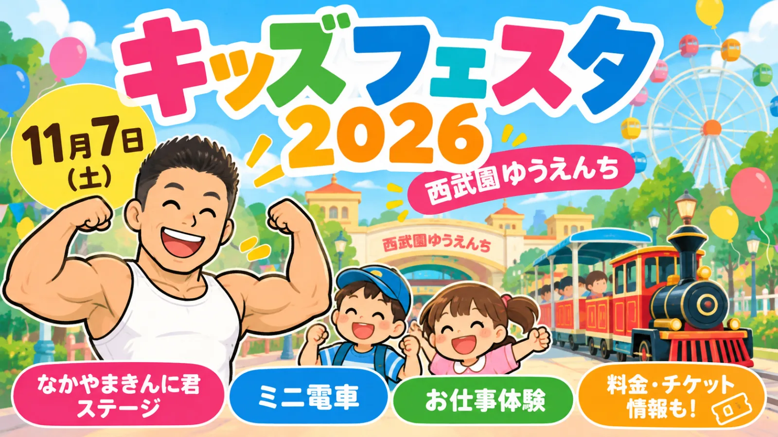 キッズフェスタ2026｜西武園ゆうえんち