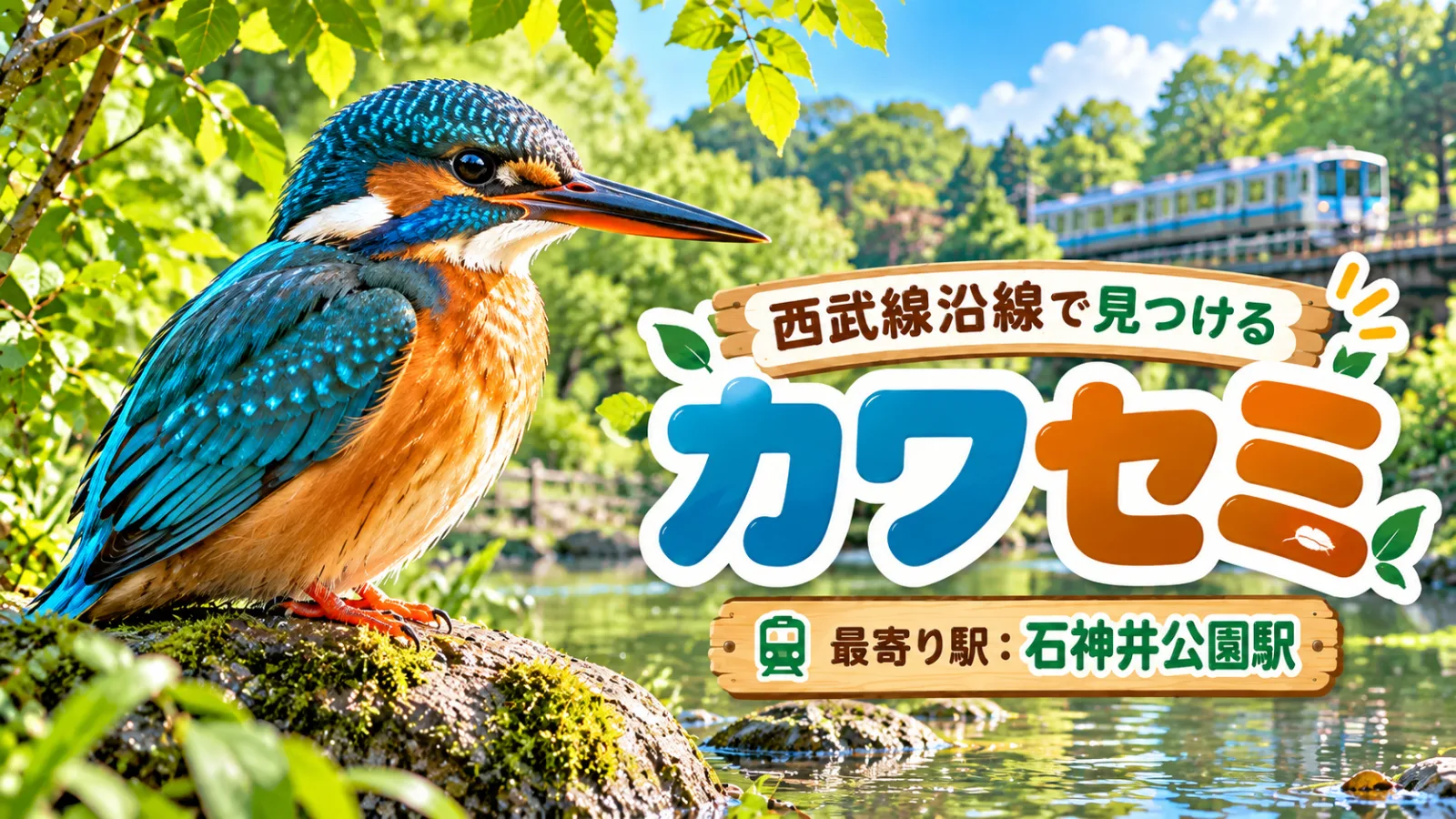 駅を降りたら野生の王国！西武線沿線でカワセミ・フクロウ・タヌキを探す厳選5スポット - 石神井公園駅の写真