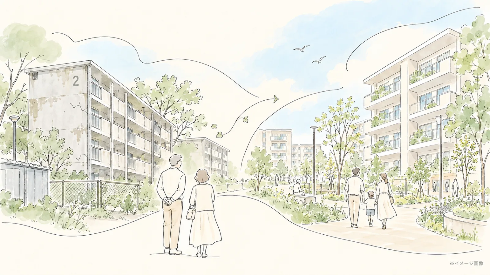 ひばりが丘団地はなぜ昭和の憧れだった?皇太子ご夫妻も訪れた巨大団地と「ひばりテラス118」再生の秘密 - ひばりヶ丘駅の写真