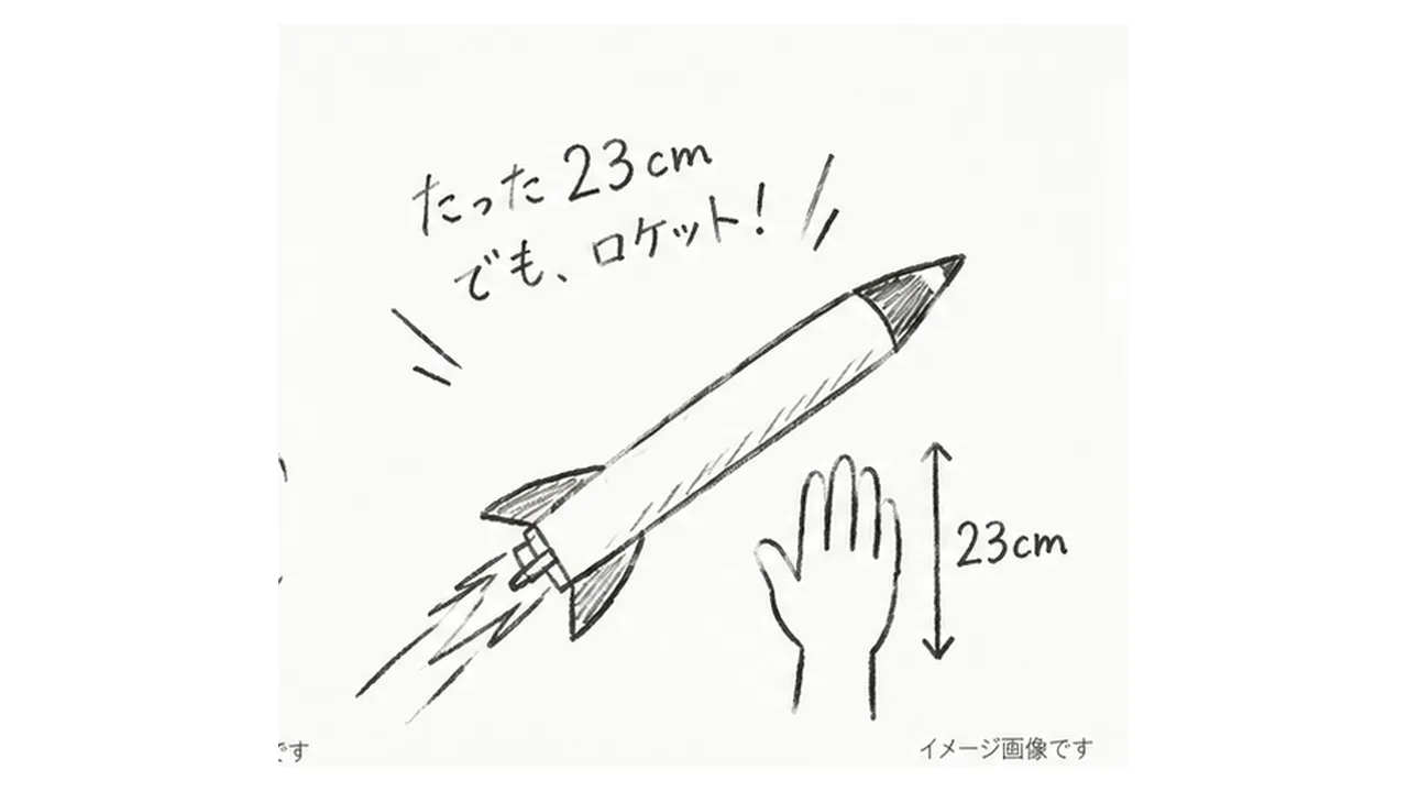 ペンシルロケットの水平発射