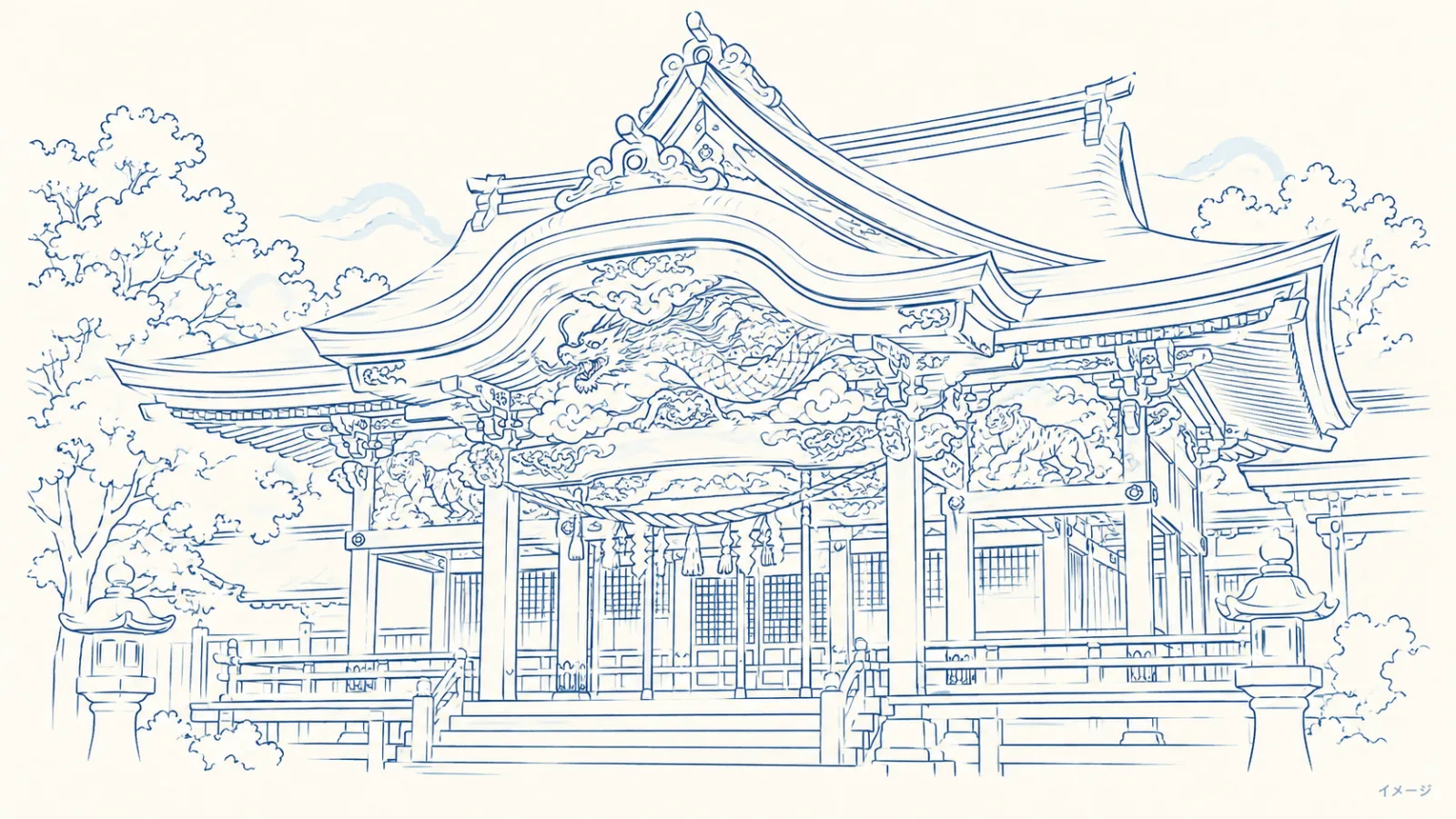 秩父神社「つなぎの龍」はなぜ鎖で縛られた？左甚五郎の伝説と消えた川の謎 - 西武秩父駅の写真