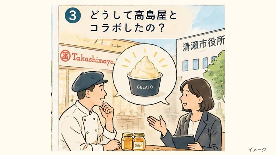 高島屋のジェラートに「清瀬市役所のはちみつ」!?異色のコラボが生まれた理由とは - 清瀬駅の写真