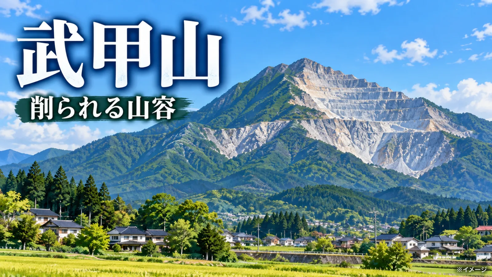 なぜ武甲山は削られ続ける?秩父のピラミッド型の山に隠された石灰岩採掘と信仰の歴史 - 横瀬駅の写真