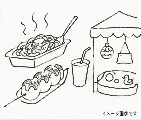屋台とグルメのイメージ