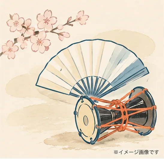 扇と伝統芸能の道具