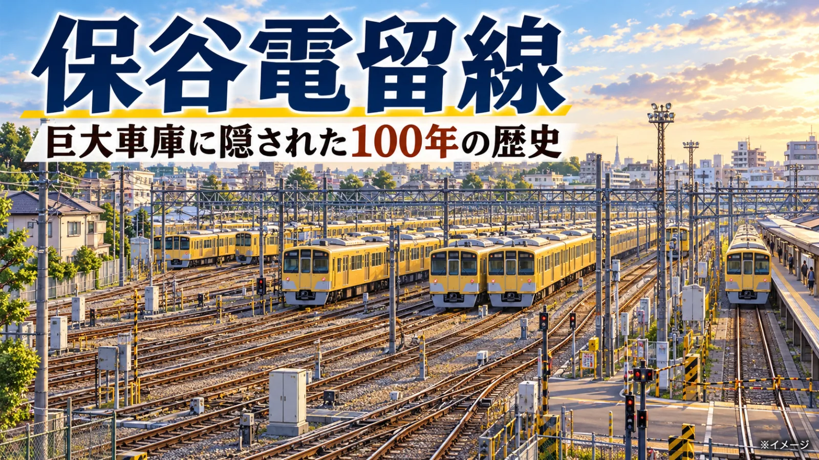 保谷電留線はなぜこんなに広い?西武池袋線の車庫に隠された武蔵野鉄道100年の歴史 - 保谷駅の写真