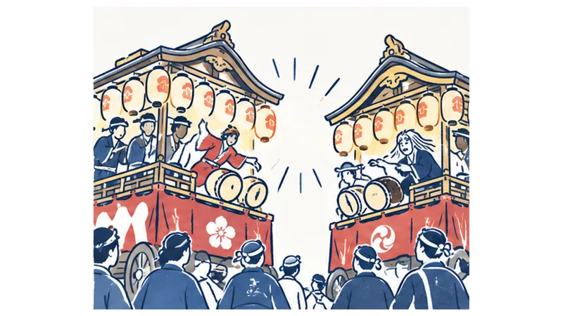 入間万燈まつり「ひっかわせ」とは?山車が向き合う理由とお囃子の違いを解説 - 入間市駅の写真